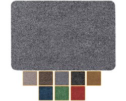 ANRO Deurmat Grijs 60x40cm – Schoonloopmat Antislip Binnen