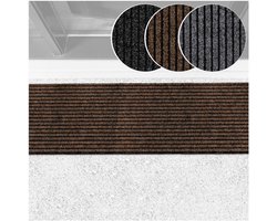 ANRO Deurmat Mischa Bruin 120x40cm – Schoonloopmat Antislip Rubber