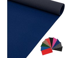 ANRO Eventtapijt Blauw 200x140cm – Beurstapijt Loper Messeloper Bruiloftsloper Antislip Op Maat