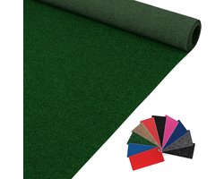 ANRO Eventtapijt Groen 200x140cm – Beurstapijt Loper Messeloper Bruiloftsloper Antislip Op Maat