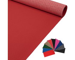 ANRO Eventtapijt Rood 200x140cm – Beurstapijt Loper Messeloper Bruiloftsloper Antislip Weerbestendig