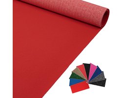 ANRO Eventtapijt Rood 300x60cm – Beurstapijt Loper Messeloper Bruiloftsloper Antislip Weerbestendig