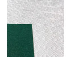 ANRO tafelbeschermer molton onderlegger afwasbaar groen