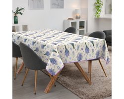 ANRO Tafelkleed Lavendel Paars 280x140cm Met sierband Afwasbaar Waterafstotend Binnen & Buiten