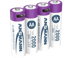 Ansmann Oplaadbaar Bat Aa En Usb-C