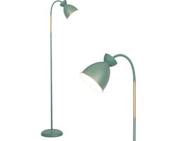 ANTEN Industriële Vloerlamp Groen - Ovale lampenkap - MAX60W E27 fitting - excl. lichtbronnen