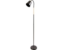 ANTENLICHT Lampenkap Zwart - Industriële Vloerlamp - fitting E27 MAX60W - excl. lichtbronnen