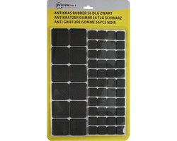 Anti Kras rubber - 56 Delig - Zwart