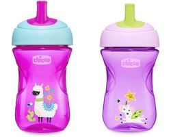Anti-Mors Tuitbeker voor Peuters - 266 ml - Ergonomisch en BPA-vrij - Leer Drinken met Rietje - Roze of Paars