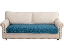 Anti-slip bankhoes 3-zits voor L-vorm chaise longue hoekbank - blauw - 110 x 160 cm hoekbank overtrek