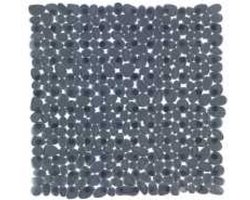 Anti slip douche mat antraciet grijs / licht transparant