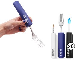 Anti-slip handvatten voor bestek en gebruiksvoorwerpen - 6 stuks in 3 maten voor betere grip