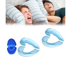 Anti-snurk, 1 st. snurkbeugel, herbruikbaar anti-snurkbeugel, stil slaapbeugeltje, blauw