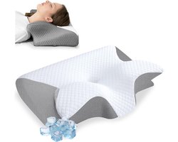 Anti snurk kussen - Voor iedere slaaphouding - 60x40 cm - Hoofdkussen - Apneu - Ergonomisch & orthopedisch - Memory foam - Alyze