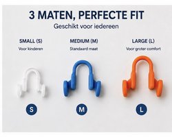 Anti-Snurk Neusspreider-Set van 3 Maten - Herbruikbaar - Voor Comfortabel Slapen