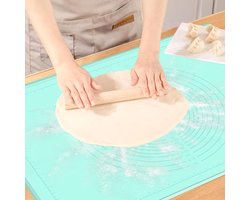 Antiaanbakmat van siliconen 60 x 40 cm met meting en antislip - Ideaal voor bakken - BPA-vrij
