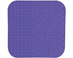 Antibacteriële Antislip Douchemat met Zuignappen - Paars - 54 x 54 cm