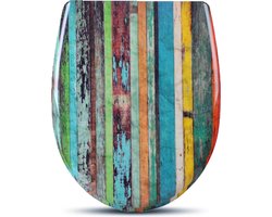 Antibacteriële Toiletbril - Met Softclose - Universeel - Toiletbrillen met print - WC Bril - Toiletzitting