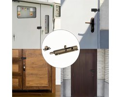 Antieke 10 Inch Koper Bolts Barrel Slide Lock met Schroeven voor Badkamer, Toilet en Schuifdeuren, Bronzen Kleur