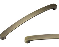 Antieke bronzen handgrepen 192mm - set van 10 - oud koper - zink