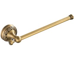 Antieke handdoekhouder - vintage design - 1 stuk - messing