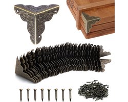 Antieke Hoekbeschermers voor Meubels - Set van 40 Stuks met Vintage Uiterlijk