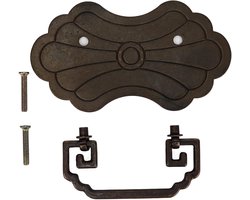 Antieke Koperen Kast Trekt Chinese Stijl Messing Vintage Lade Trekt Met 2 Schroeven Voor Kast Nachtkastje (Bronzen)