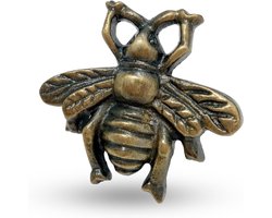 Antieke koperen knoppen - diergeïnspireerd bijenontwerp - ijzeren lade, ijdelheid, kledingkast, deur, kast en kastknoppen, bronzen knoppen voor dressoirs, kisten, kinderslaapkamers - handgemaakt
