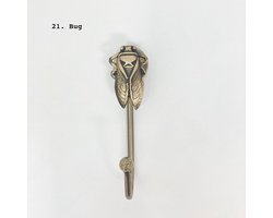 Antieke Messing Wandhaken Dieren Vorm - Vintage Ijzeren Kapstok Haken