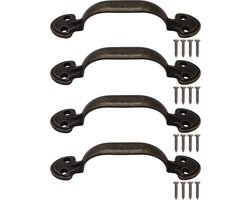 Antieke meubelgrepen set van 4 - brons design ladegrepen voor kasten en laden 115 x 24 mm