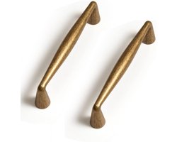 Antieke meubelhandgrepen - 6 stuks met 96mm gatafstand voor kasten en laden