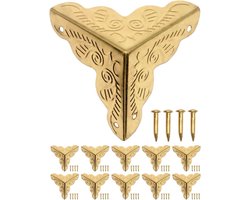 Antieke Meubelhoeken - 10 Stuks Hoekbeschermers voor Kisten en Meubels - Vintage Stijl