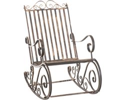 Antieke Schommelstoel van Metaal - Gezellig en Tijdloos Design