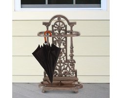 Antieke stijl gietijzeren paraplu stand en wandelstok houder voor binnen en buiten