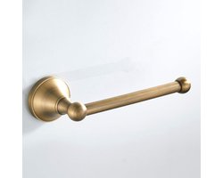 Antieke toiletrolhouder van messing, keukenrolhouder, wandgemonteerde toiletrolhouder voor badkamer en keuken, geborsteld brons