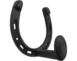 Antieke Zwarte Smeedijzeren Kapstokhaak 3.5" voor Jassen, Tassen en Handdoeken