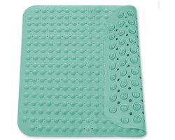 antislip, 48 x 48 cm, groen, douchemat, antislipmat met zuignappen, vierkant, antislipmat, douchemat, antislip, voor sauna's, doucheruimtes, wasmachinebestendig