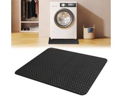 Antislip anti-trillingsmat voor wasmachine 60x60 cm – waterdichte rubberen onderlegger voor trillingsdemping, geschikt voor droger, koelkast