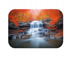 Antislip & Antibacteriële Badmat - Waterlandschap & Steen Design