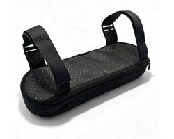 Antislip armleuningkussens van schuim voor bureaustoel en gamingstoel - Ergonomische bekleding voor comfort en ondersteuning van ellebogen, 2 stuks zwart