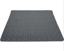 Antislip badmat - Vierkmant  - Donkergrijs - 50x50cm