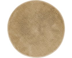 Antislip Badmat - Zacht en Wollig - 1 stuk - Taupe - 60 cm