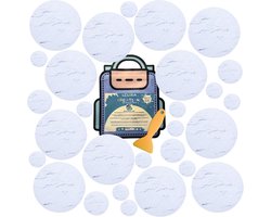 Antislip badstickers 28 stuks – marmer design – veiligheid op gladde vloeren – douche en badkuip