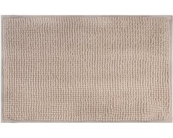 Antislip Chenille Badmat | Superabsorberend en Machinewasbaar | Voor Badkamer, Douche, Bad of als Toiletmat | Khaki - 40 x 60 cm