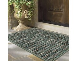 Antislip Deurmat 60 x 90 cm – Wasbare Vloermat voor Binnen en Buiten – Multifunctioneel voor Huizen en Tuinen – Groen