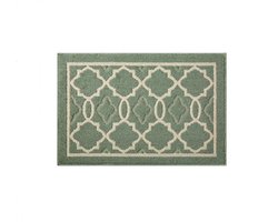 Antislip Deurmat Binnen 50x81 cm Groen - Absorberend en Machinewasbaar