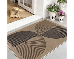 Antislip Deurmat voor Binnen en Buiten - Dun en Wasbaar Jute-Look Vloerkleed (80x120 cm)
