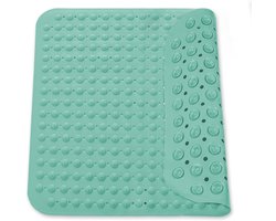 Antislip Douchemat 48 x 48 cm - Groene Vierkante Douchemat met Zuignappen, Geschikt voor Sauna's en Badkamers, Wasmachinebestendig