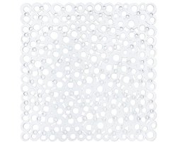 Antislip Douchemat voor Kinderen en Volwassenen - 52 x 52 cm - Transparant PVC met Zuignappen