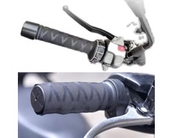 antislip Handvat Sleeves I Voor Fiets, Motor & Scooter Handels I Handvatten I Extra Grip I 12 x 3 CM / Rekbaar I Universeel I Zwart
